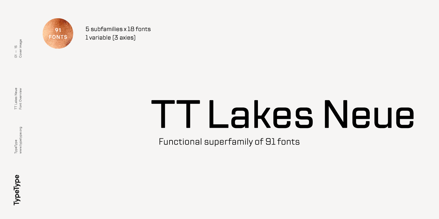 Example font TT Lakes Neue #1